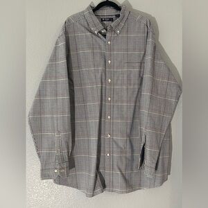 Cremieux classic- Size 3XT- navy/cream Plaid pattern